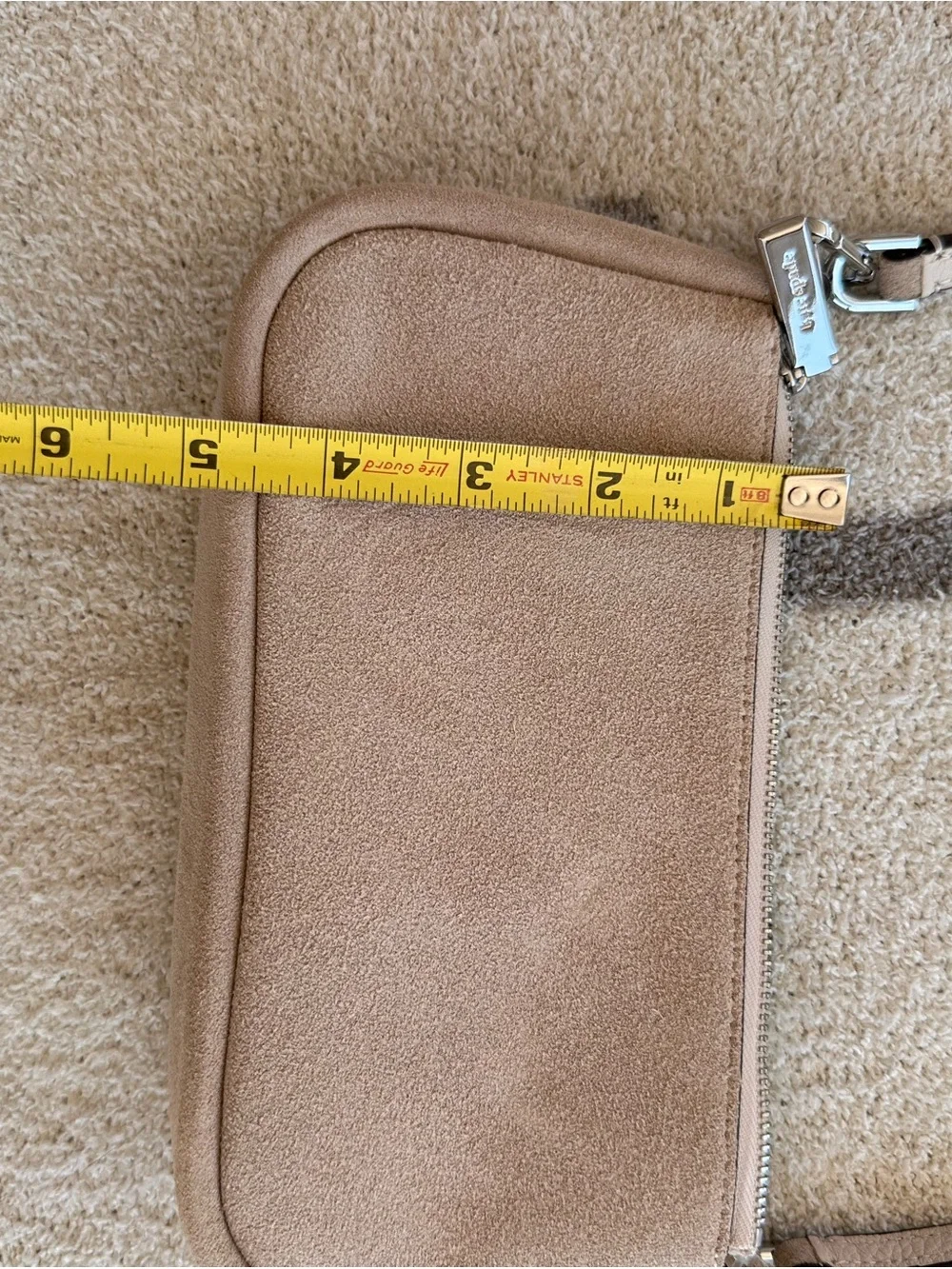 Suede Studded Crossbody Bag in Taupe Kate spade